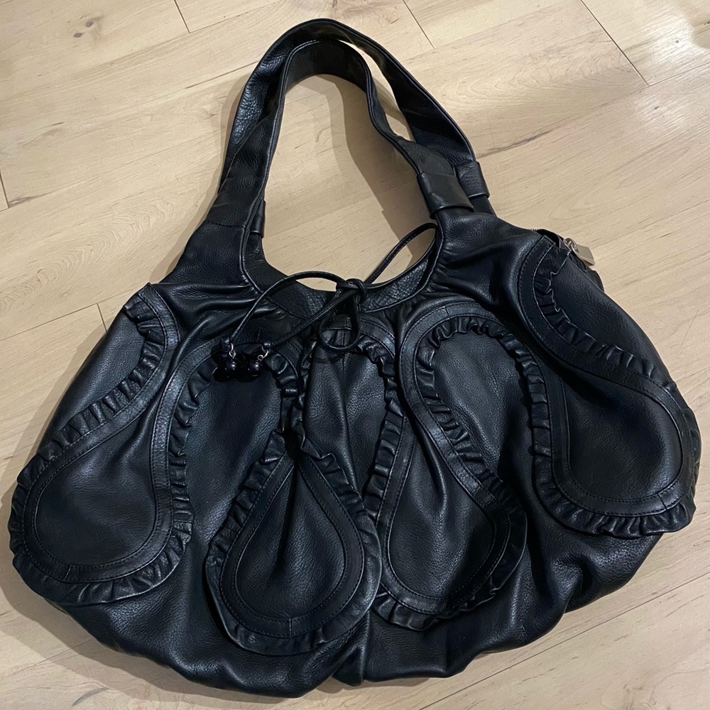 NWOT Renato Angi Black Shoulder Bag